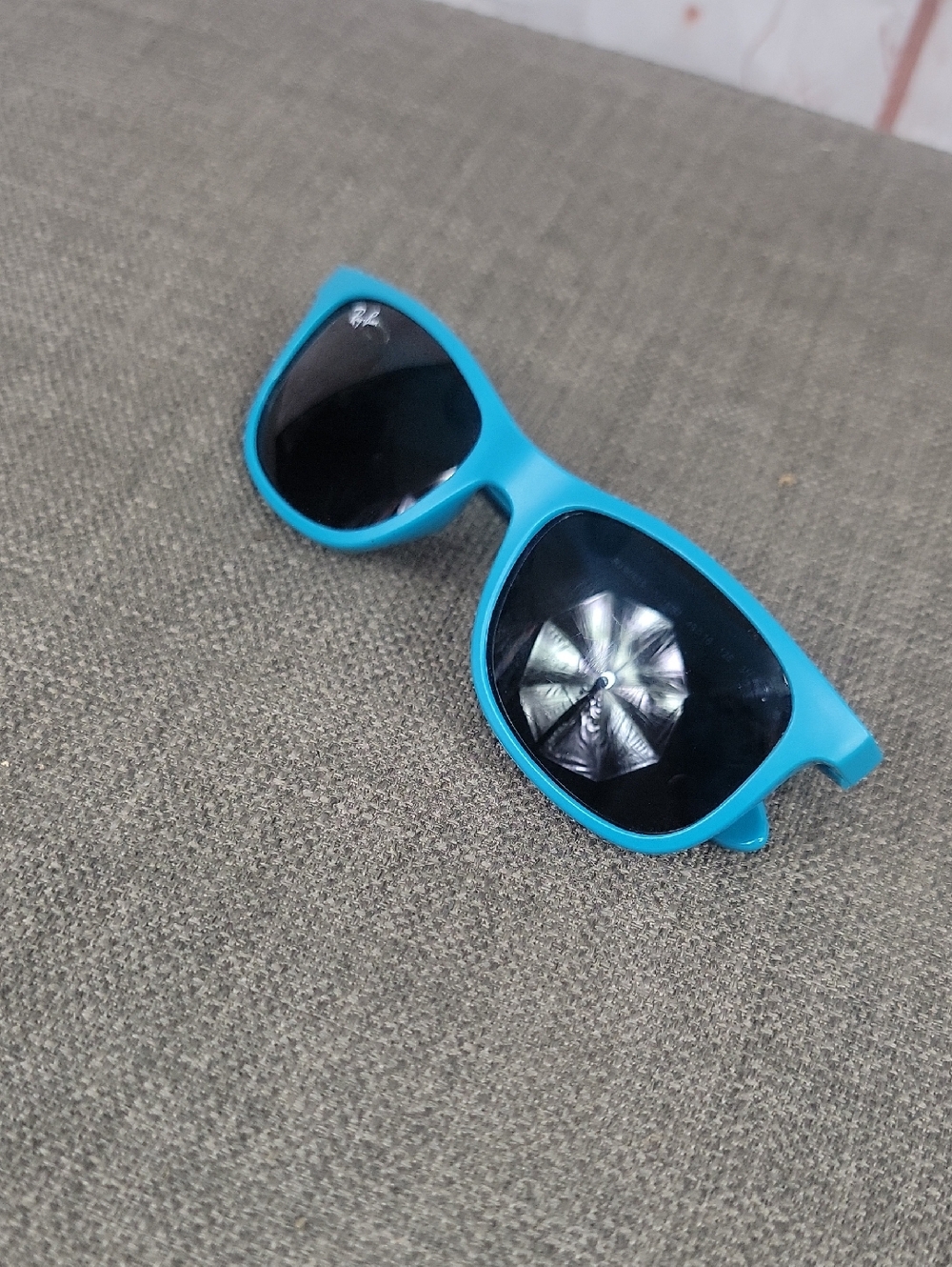 Ray-Ban Turquoise Frame Sunglasses with Dark Lenses